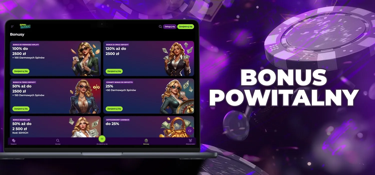 bonus powitalny Spinmama 
